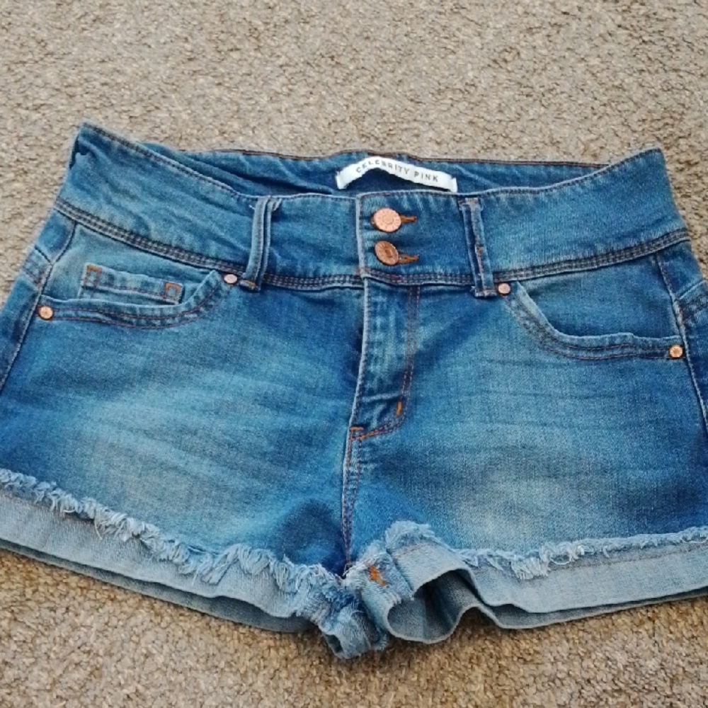 Celebrity Pink Blue Jean Shorts